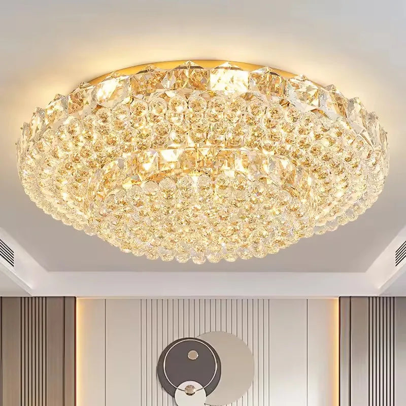 Modern Minimalist Decorative Indoor Light – Crystal Dimmable LED for Living Room, Trade Projects | Celine Veil by Evenlyr