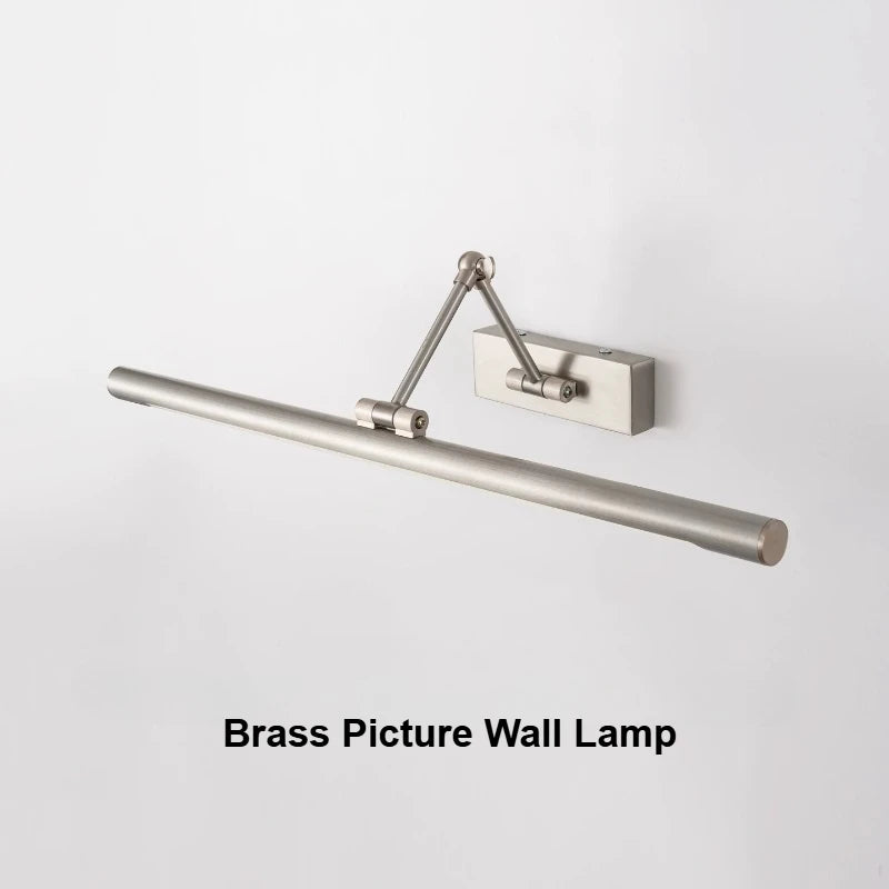 Modern Brass Adjustable Picture Light – product view