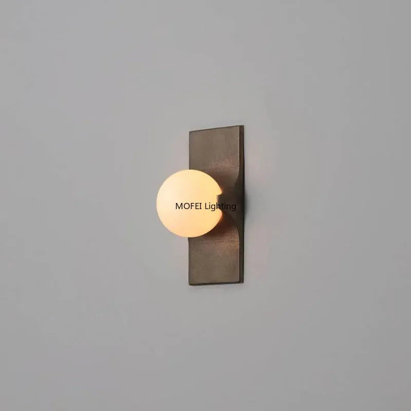 Glass Linear Wall Sconce – Wabi-Sabi Vintage Linear for Hallway & Entryway | Isola Line by Evenlyr