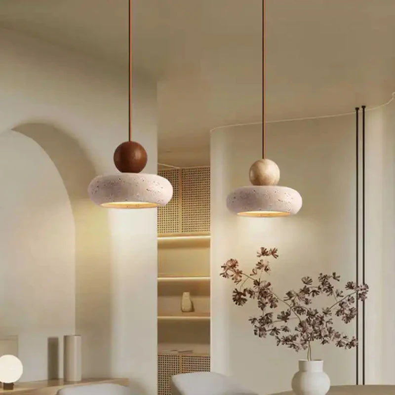 Aster Lattice Wood Pendant Light – Vintage – product detail 3