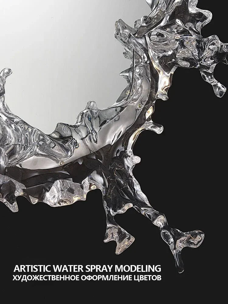 Glass Wall Sconce – Modern for Bathroom, Hallway & Entryway, Living Room | Nerina Veil by Evenlyr