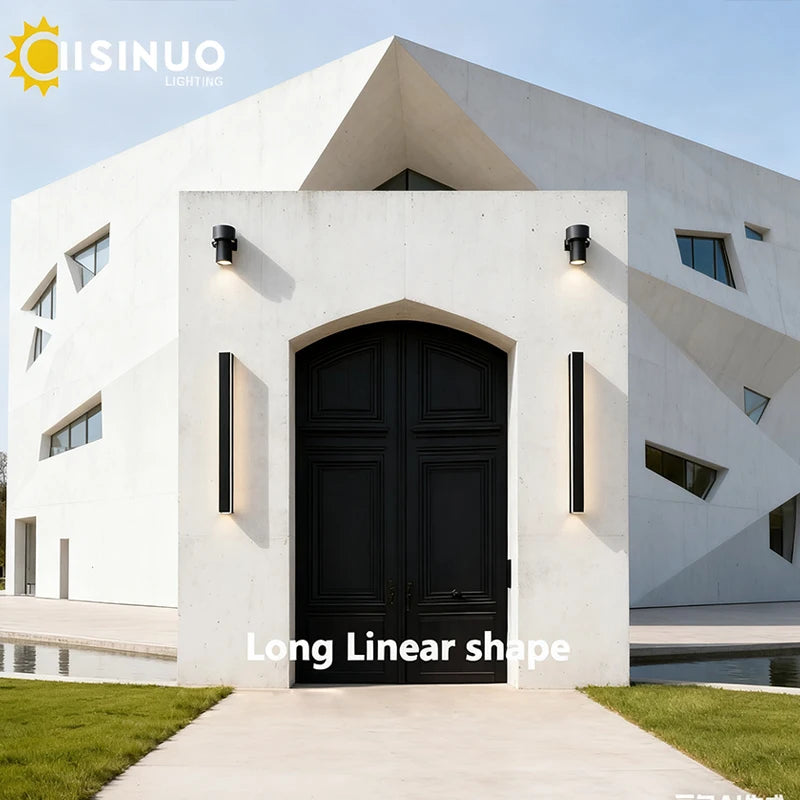 Ilaria Aluminum Linear Outdoor Wall Light for Garage – IP65 – detail view 3