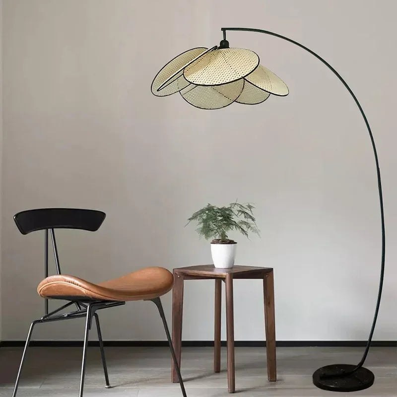 Juniper Nordic Rattan Chandelier for Living Room