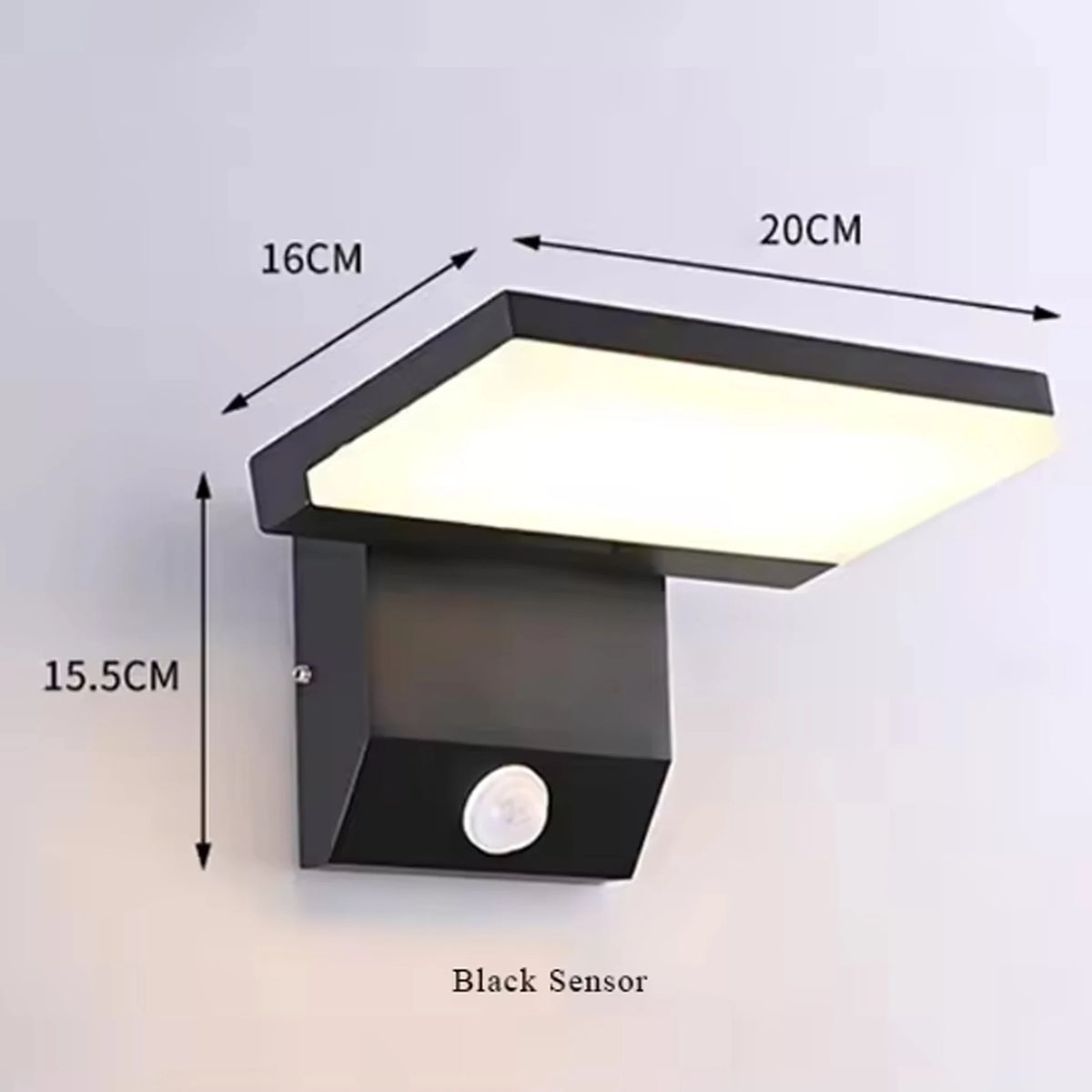Palermo IP65 Motion Sensor Outdoor Wall Light for Front Door – detail view 10