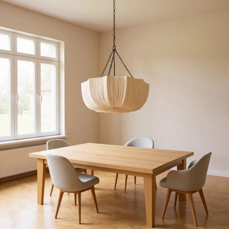 Aviana Petal Wabi-Sabi Fabric Pendant Light – 40/50/60cm