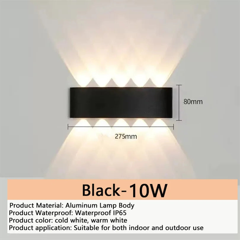 Neroli Aluminum LED Outdoor Wall Light for Garden – IP65 – detail view 8