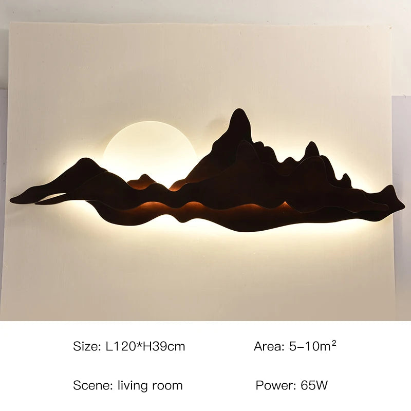 Aveline Halo Wood Wall Sconce – product view 8