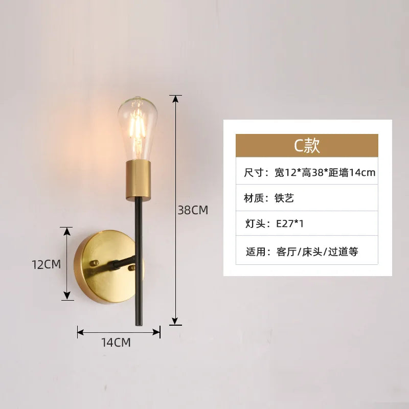 Metal Wall Sconce – Minimalist LED for Bathroom, Bedroom & Bedside, Hallway & Entryway | Amaya Arc by Evenlyr