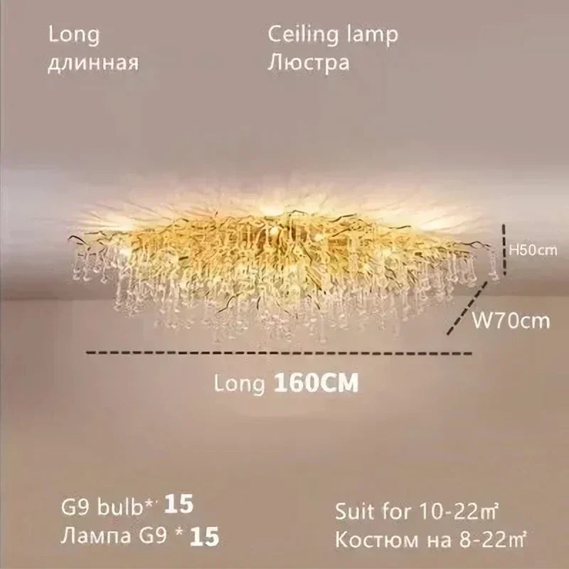 Maelis Contour Branch Crystal Chandelier – product view 12