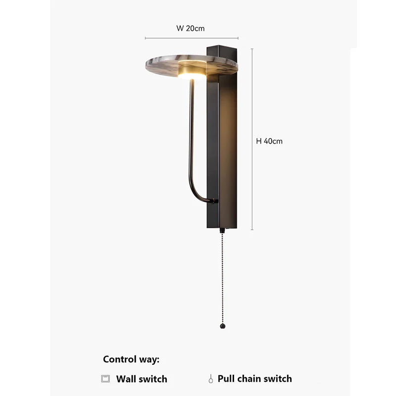 Evania Veil Alabaster Wall Sconce – product view 7