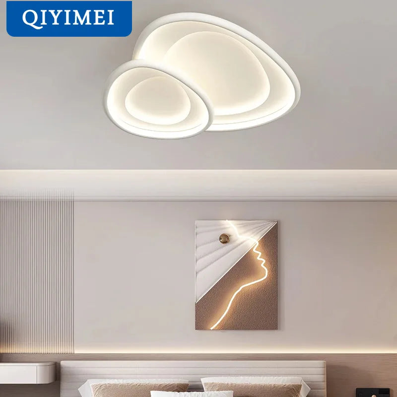 Designer Chandelier – Modern Minimalist Dimmable LED for Living Room, Kitchen Island, Dining Room | Celeste Arc by Evenlyr