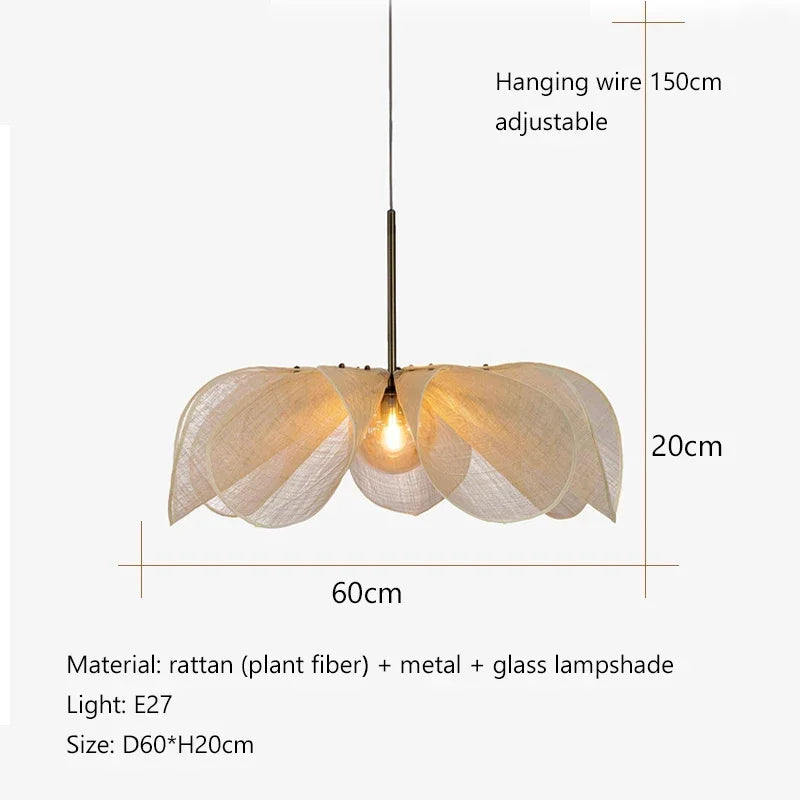 Amaris Arc Fabric Pendant Light – product view 7
