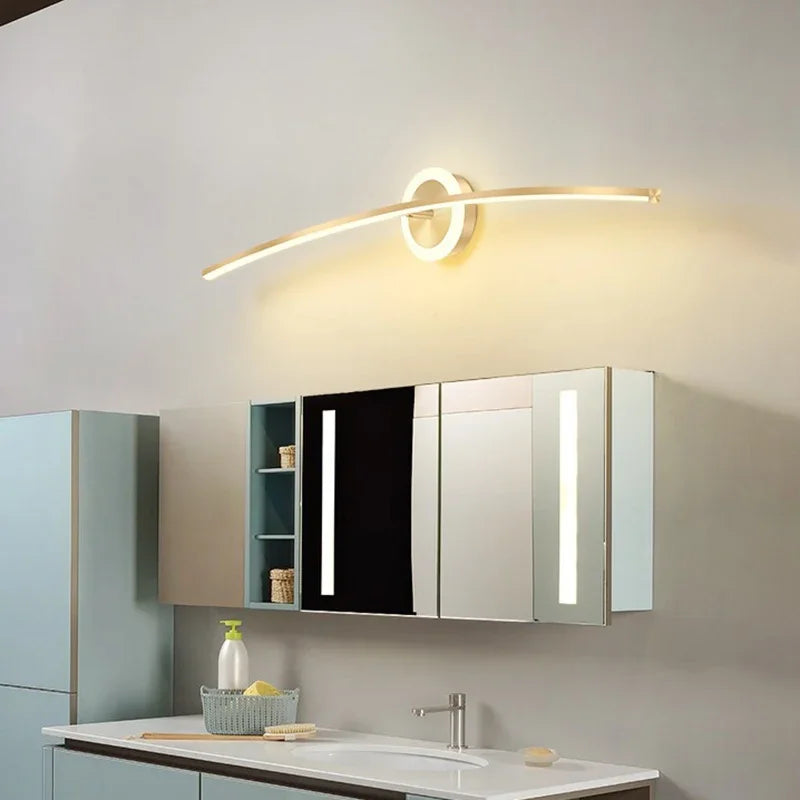 Metal Wall Sconce – Modern LED for Bathroom, Bedroom & Bedside, Living Room | Selene Orbit by Evenlyr