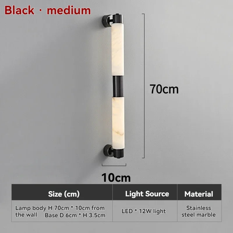 Evania Halo Marble Wall Sconce – product view 8