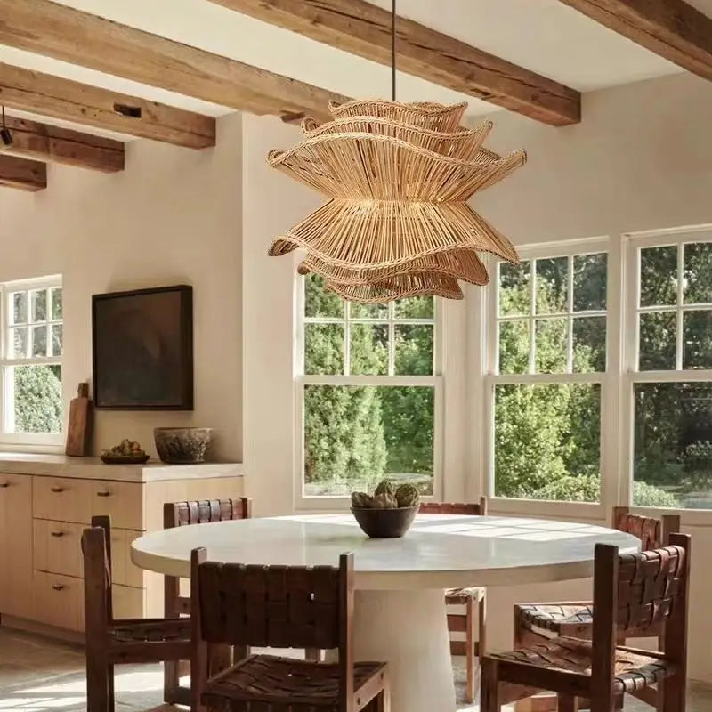 Neroli Handmade Rattan Pendant Light for Guest Room