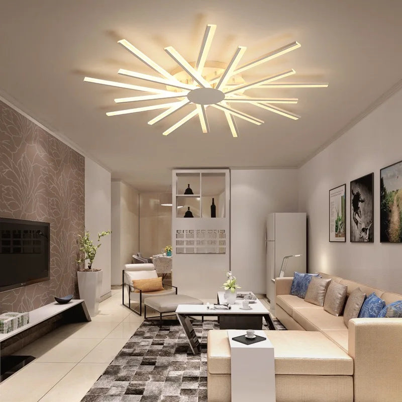 Acrylic Chandelier – Modern for Bedroom & Bedside, Living Room | Alora Halo by Evenlyr
