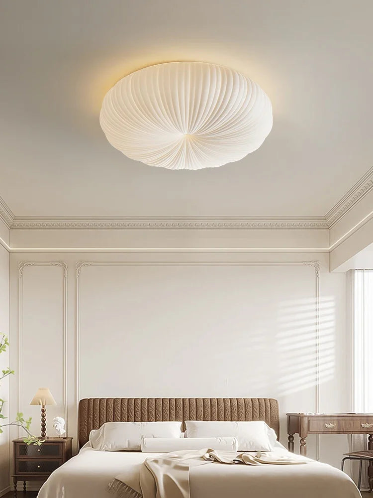 Metal Flush Mount Ceiling Light – Modern for Bedroom & Bedside, Dining Room & Kitchen, Office & Study | Noemi Glow by Evenlyr