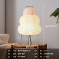 Rice Paper Floor Lamp – Wabi-Sabi Japanese for Bedroom, Reading Corner, Hotel Lounge | Vesper Cascade by Evenlyr