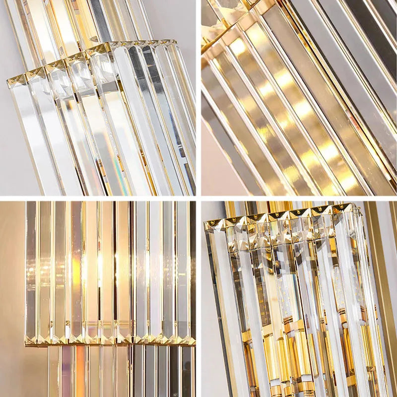 Crystal Wall Sconce – Modern Minimalist for Bedroom, Hallway, Living Room | Thalia Beam by Evenlyr