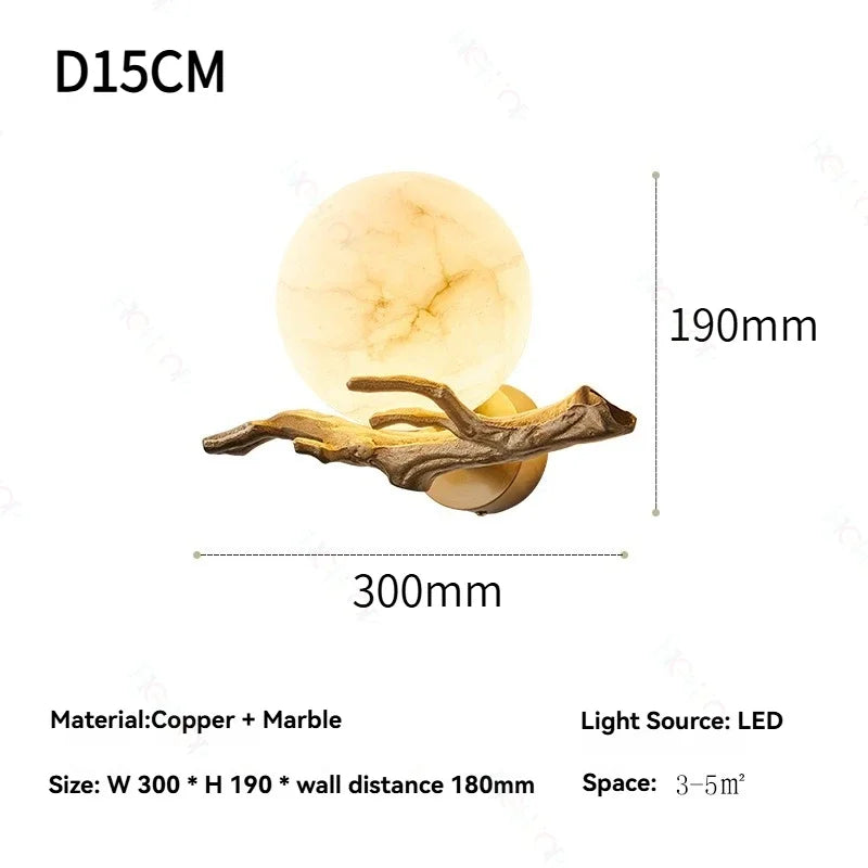 Aveline Veil Marble Wall Sconce – product view 7
