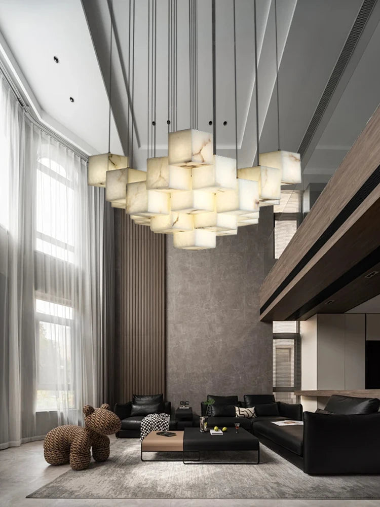 Wren Halo Alabaster Pendant Light – product view 3