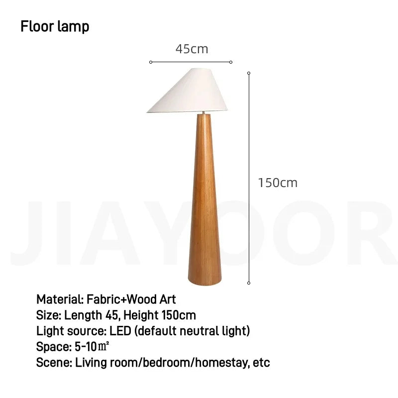 Selene Halo Wood Floor Lamp – product view 7