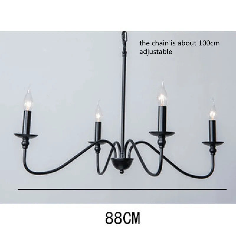 Metal Chandelier – Vintage for Living Room, Dining Room & Kitchen | Virelle Contour by Evenlyr