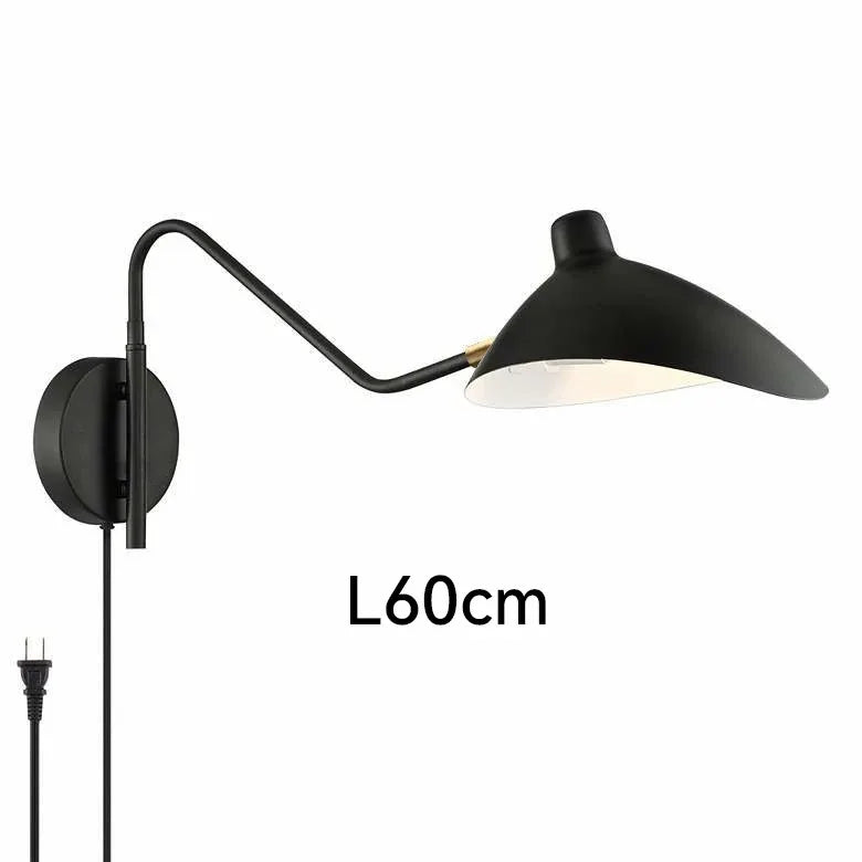 Metal Adjustable Swing-Arm Wall Sconce – Vintage Adjustable for Bedroom & Bedside, Restaurant & Café | Aveline Arc by Evenlyr