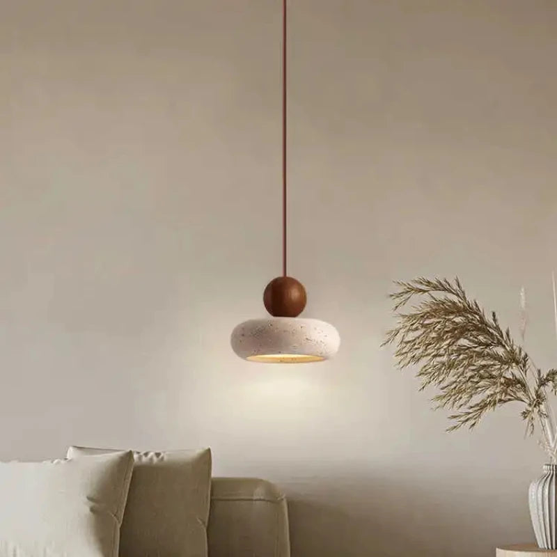 Aster Lattice Wood Pendant Light – Vintage – product detail 5