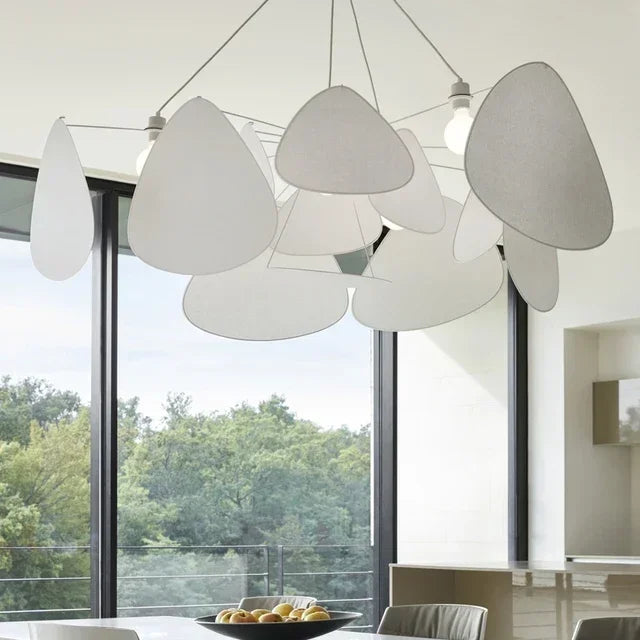 Juniper Nordic Rattan Chandelier for Living Room