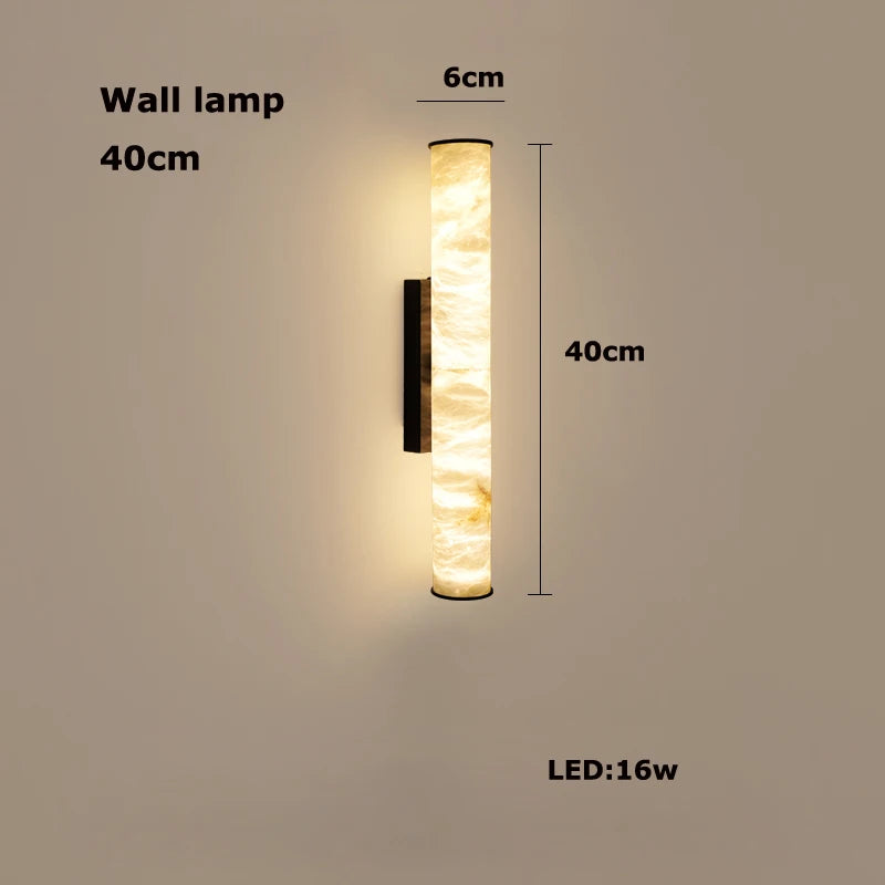 Oria Reed Alabaster Pendant Light – Dimmable – product detail 15