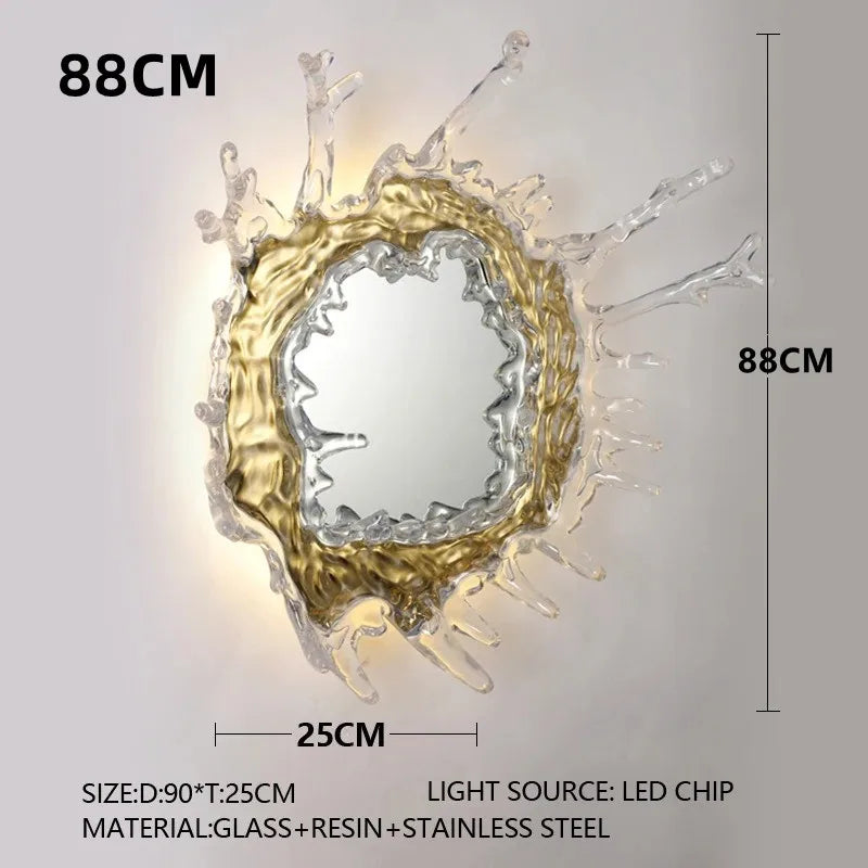 Glass Wall Sconce – Modern for Bathroom, Bedroom & Bedside, Living Room | Calista Dome by Evenlyr