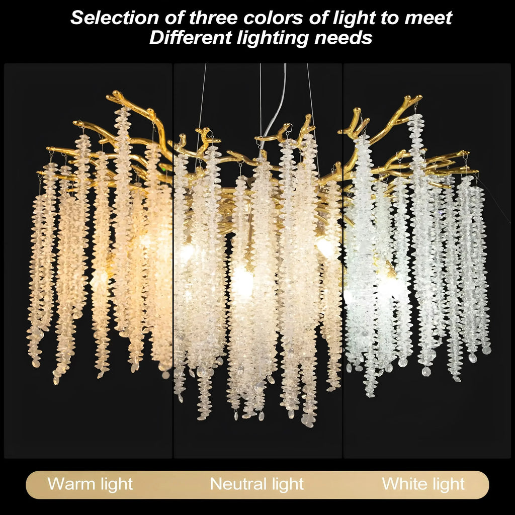 Crystal Chandelier – Nordic Modern LED for Bedroom & Bedside, Living Room | Maris Orbit by Evenlyr