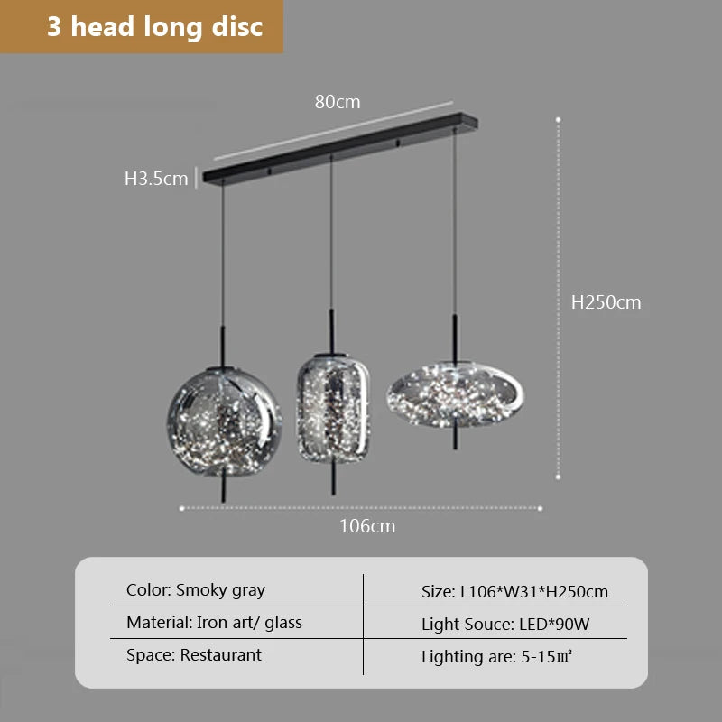Arco Form Glass Chandelier – Nordic – product detail 19