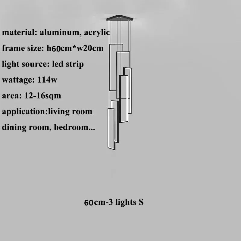 Metal Chandelier – Nordic LED for Living Room | Alora Arc by Evenlyr