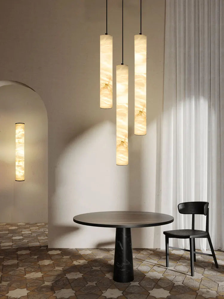 Soren Loop Natural Marble Pendant Light – Dimmable – product detail 4