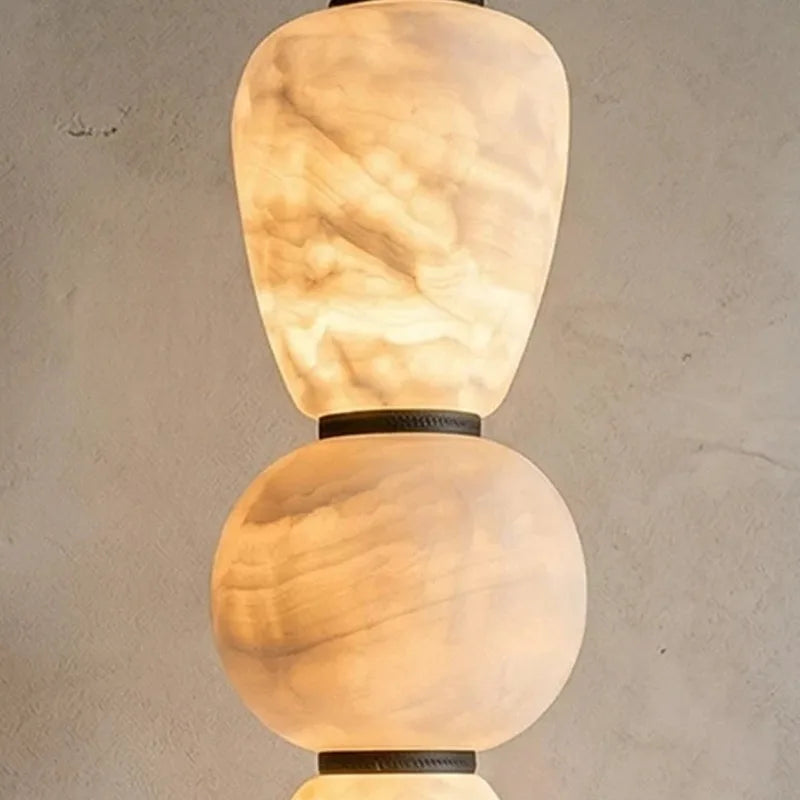 Valenne Halo Sculptural Alabaster Pendant Light – product view 6