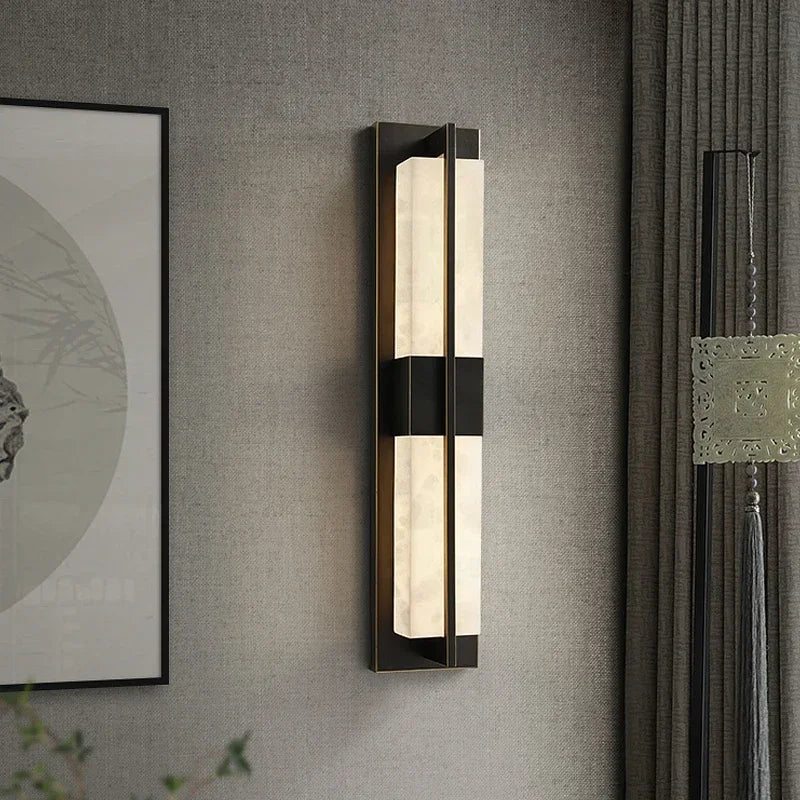 Fiore Veil Marble Wall Sconce – Designer Modern Marble Wall Sconces for Dining Room
