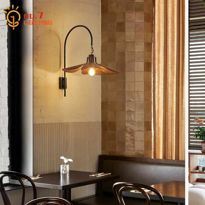 Neris Halo Sculptural Fabric Wall Sconce – product view 5