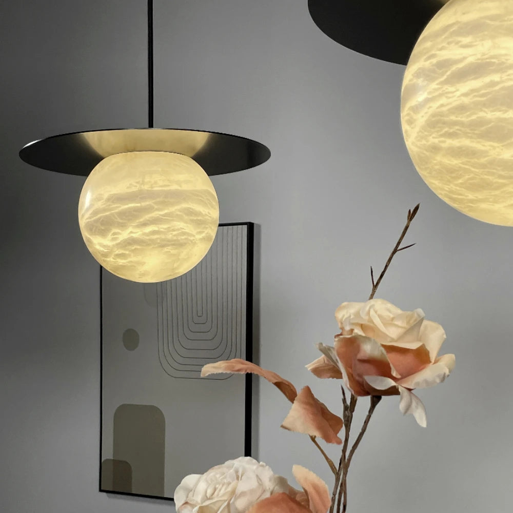 Ulric Halo Alabaster Table Lamp – product view 3