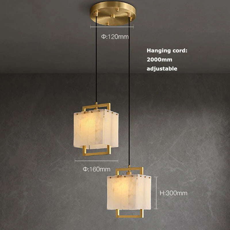 Galen Arc Marble Pendant Light – product view 11