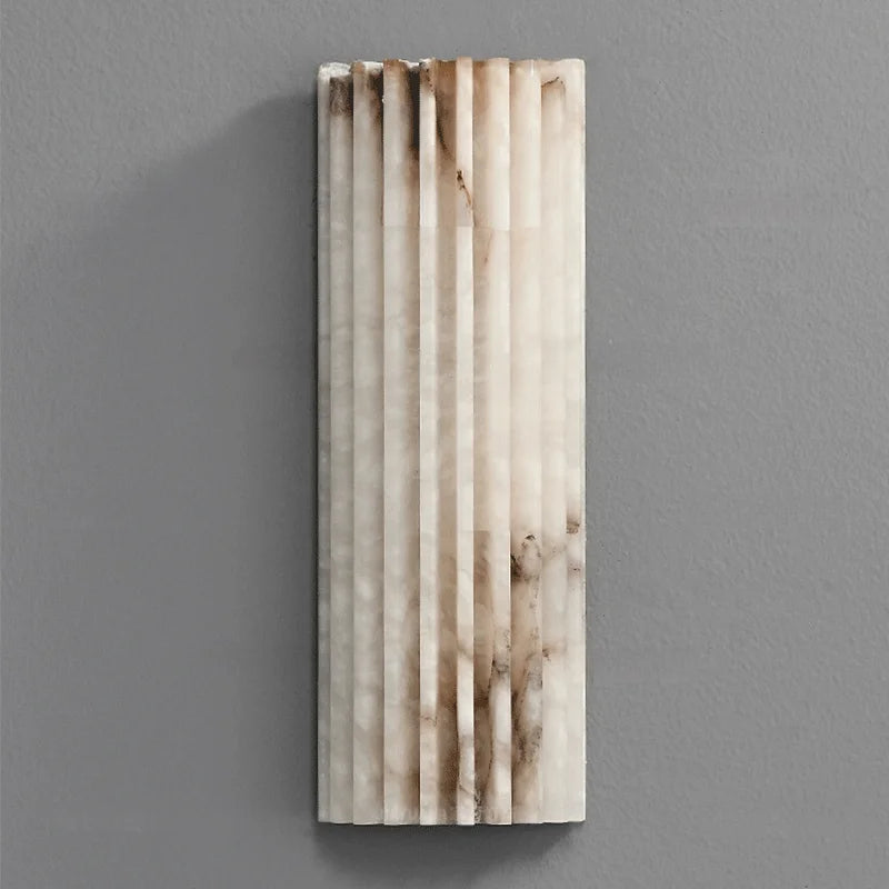 Riva Veil Marble Wall Sconce – Minimalist – product detail 5