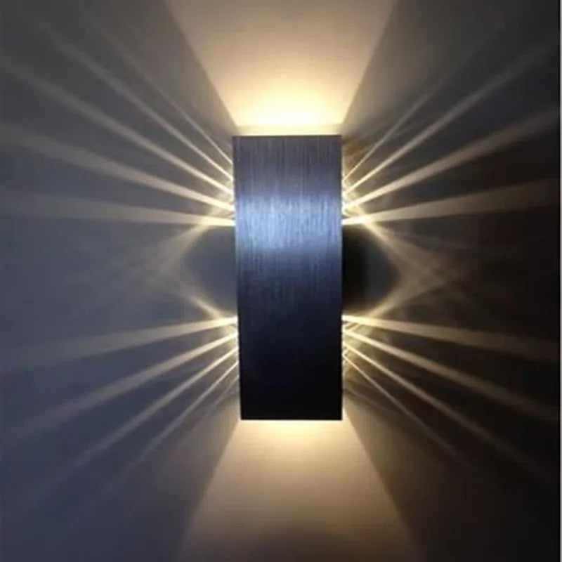 Merano Square Modern Wall Sconce for Bedroom – Aluminum – detail view 5