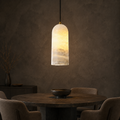 Alba Trace Natural Stone Pendant Light in a brighter premium lifestyle interior