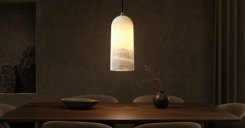 Alba Trace Natural Stone Pendant Light luxury lifestyle landscape