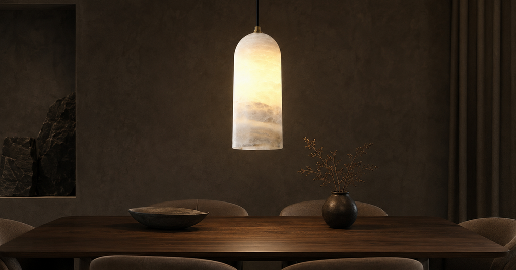 Alba Trace Natural Stone Pendant Light luxury lifestyle landscape