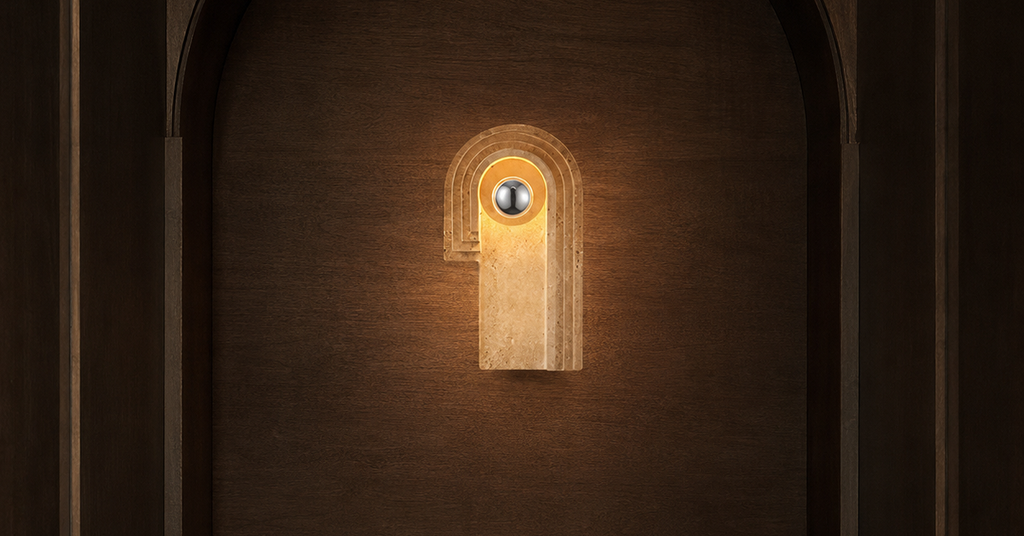 Cyrene Halo Modern Metal Wall Sconce luxury lifestyle landscape