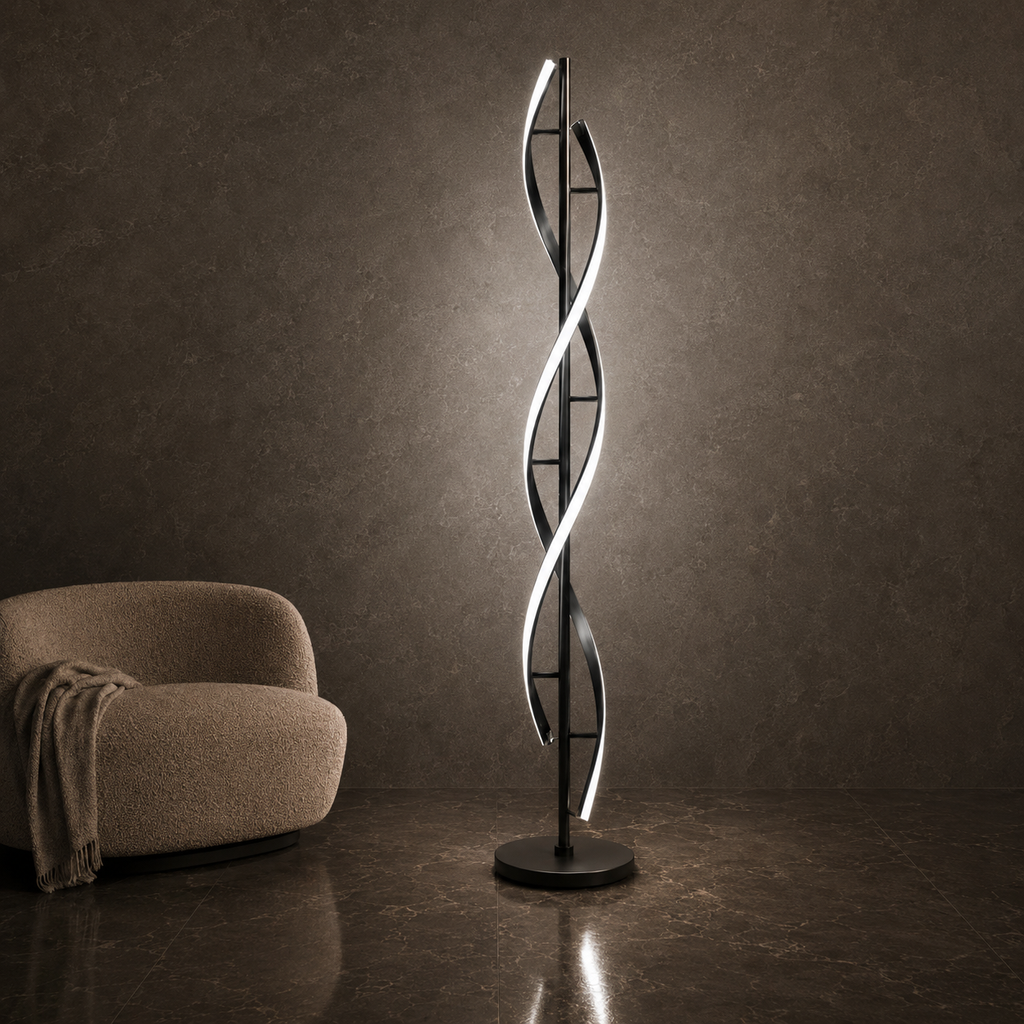 Eden Haven black 53-inch dimmable LED floor lamp in Cool White