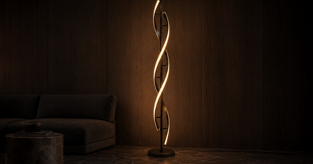 Eden Haven Dimmable LED Floor Lamp luxury lifestyle landscape