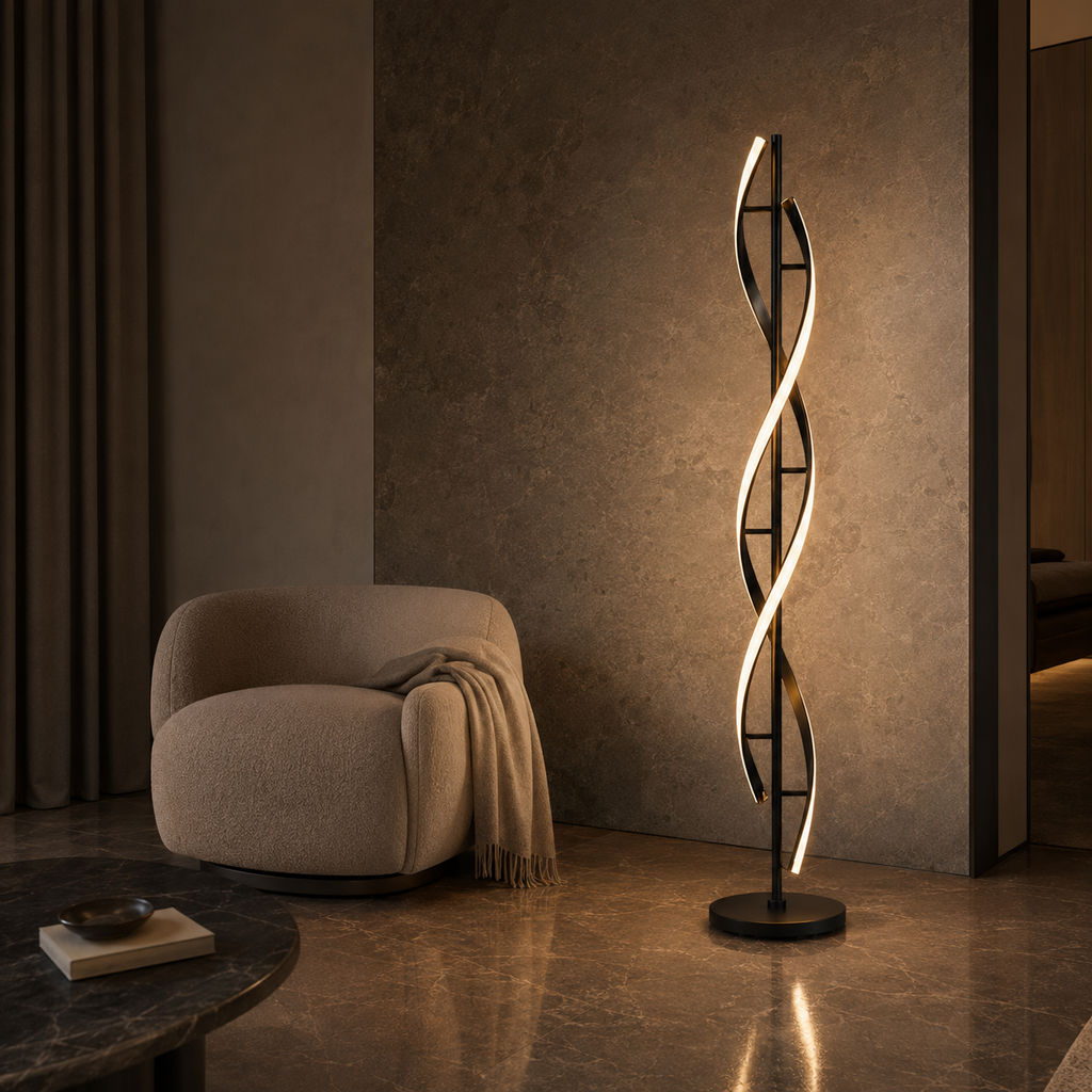 Eden Haven Dimmable LED Floor Lamp in an additional premium lifestyle setting